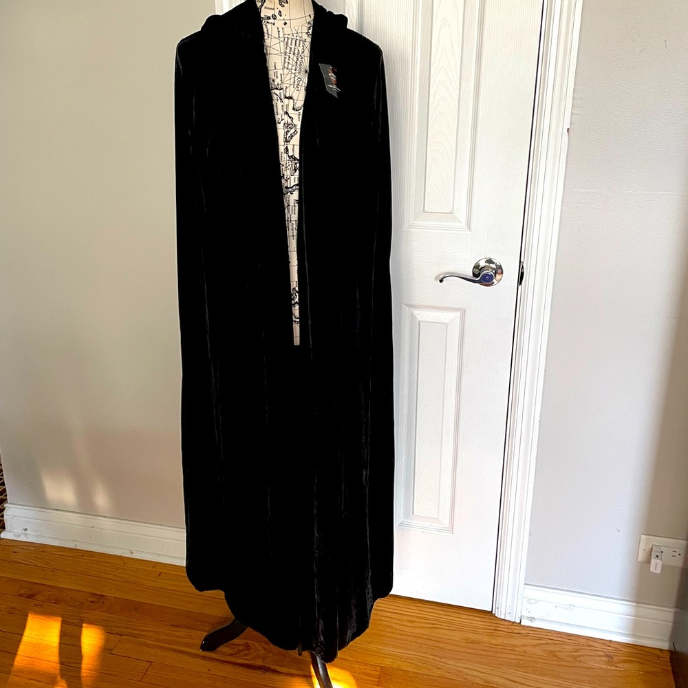 NWT Velvet cape one size Whimsygoth rave emo gothic costume cosplay vintage OS